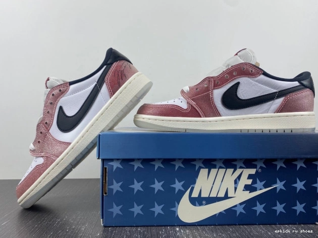 Rep 1 ROOM BLACK' X OG LOW JORDAN AIR FN0432-017 TROPHY 'RED 0711